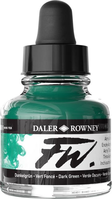 FW ACRYLIC INK 1OZ DARK GREEN