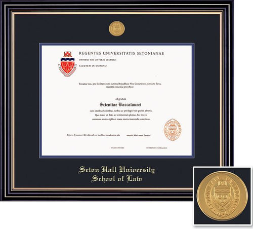Seton Hall Law School 14'' x 17'' Prestige Diploma Frame