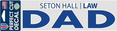 Seton Hall Law School 3'' x 10'' Dad Decal