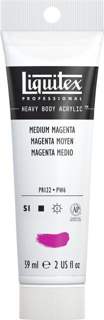 Heavy Body Acrylic 2oz Medium Magenta