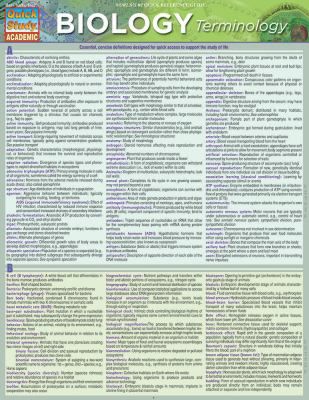 BIOLOGY TERMINOLOGY